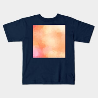 Peach Summer Abstract Painting Kids T-Shirt